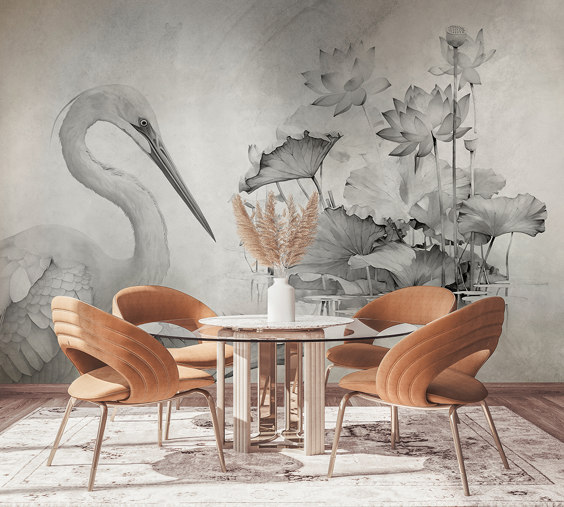 Foto murale Vinçi midis luleve