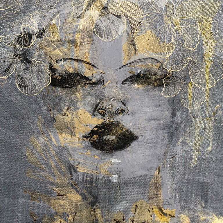 Foto murale Vajza e Luleve të Artë