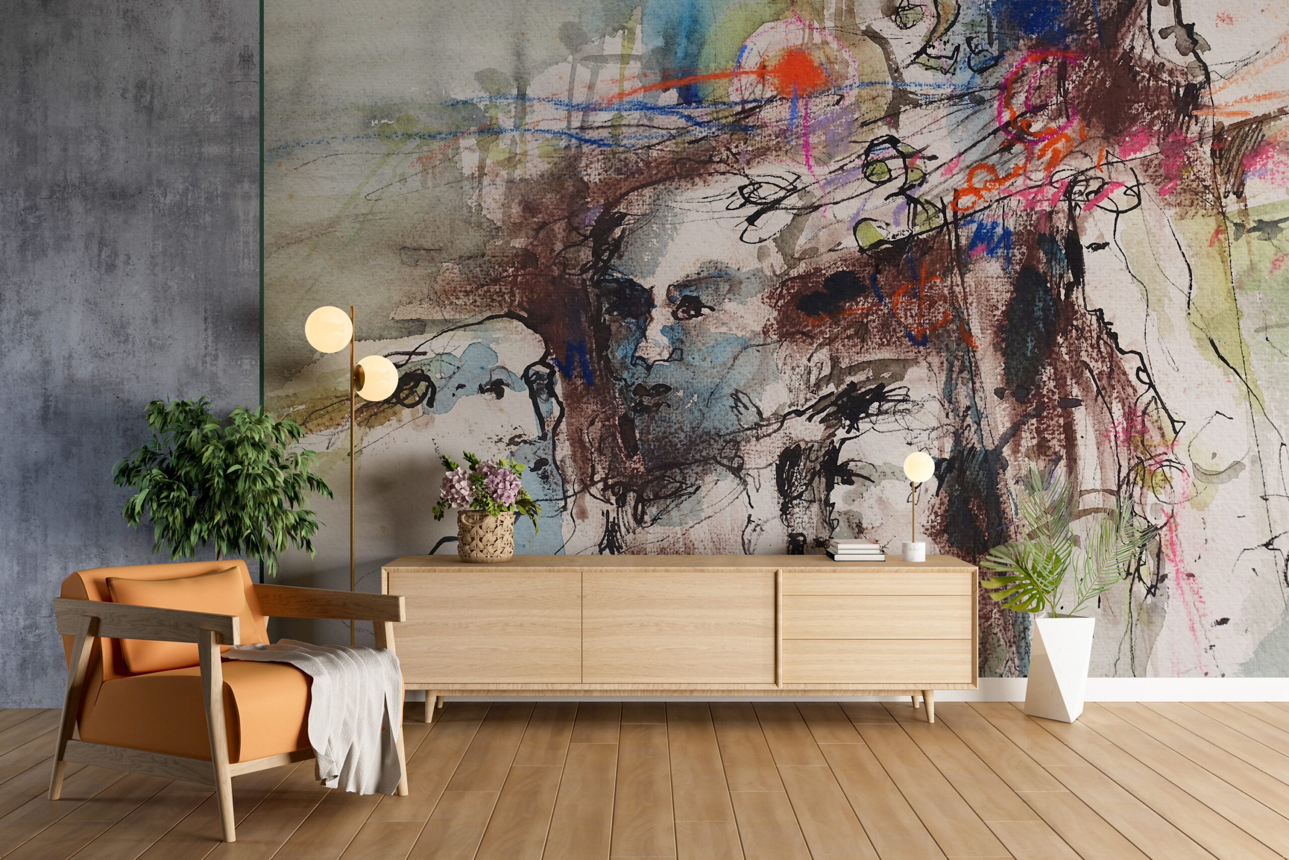 Foto murale Abstraksioni i Fytyrave