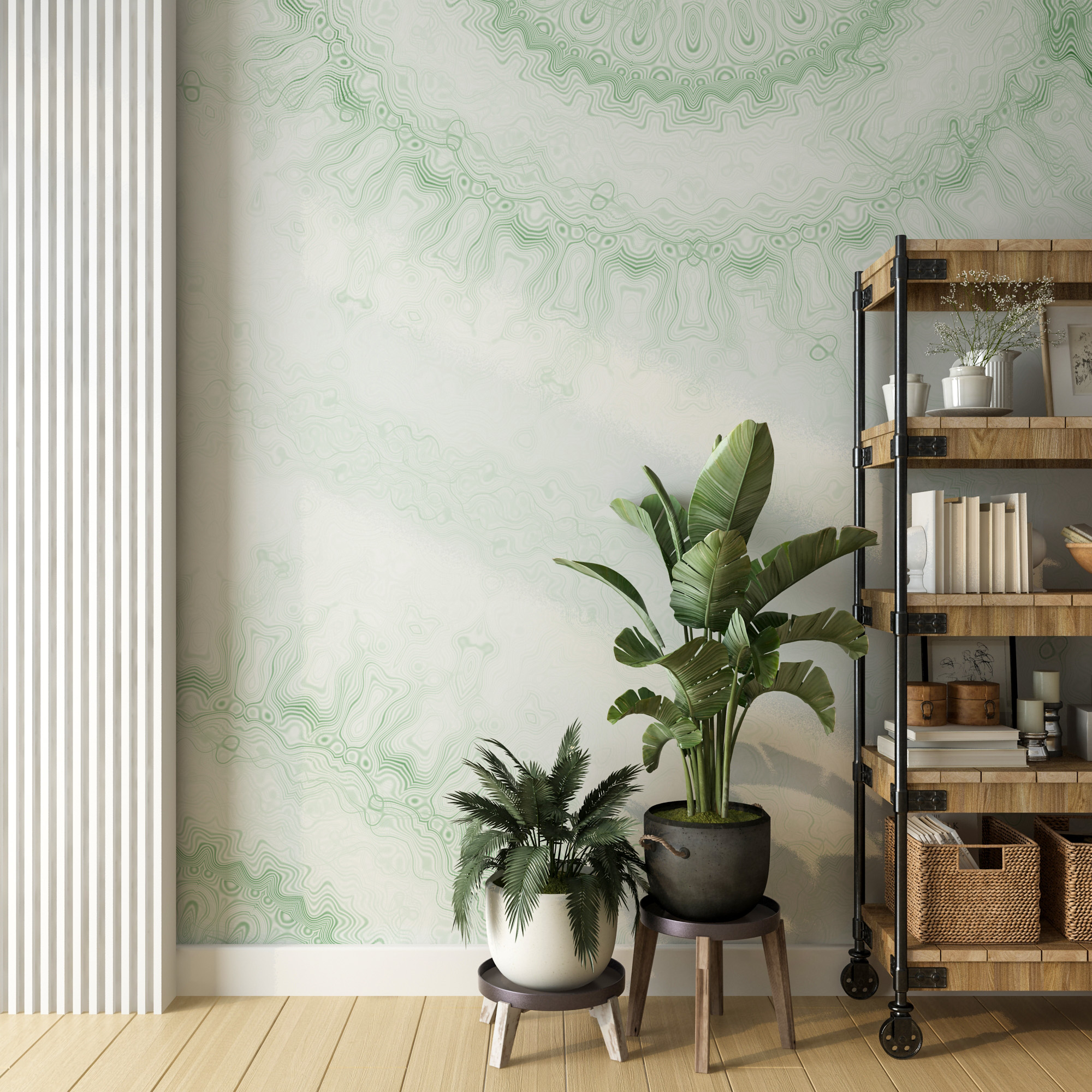 Foto murale Mandala e Gjelbër