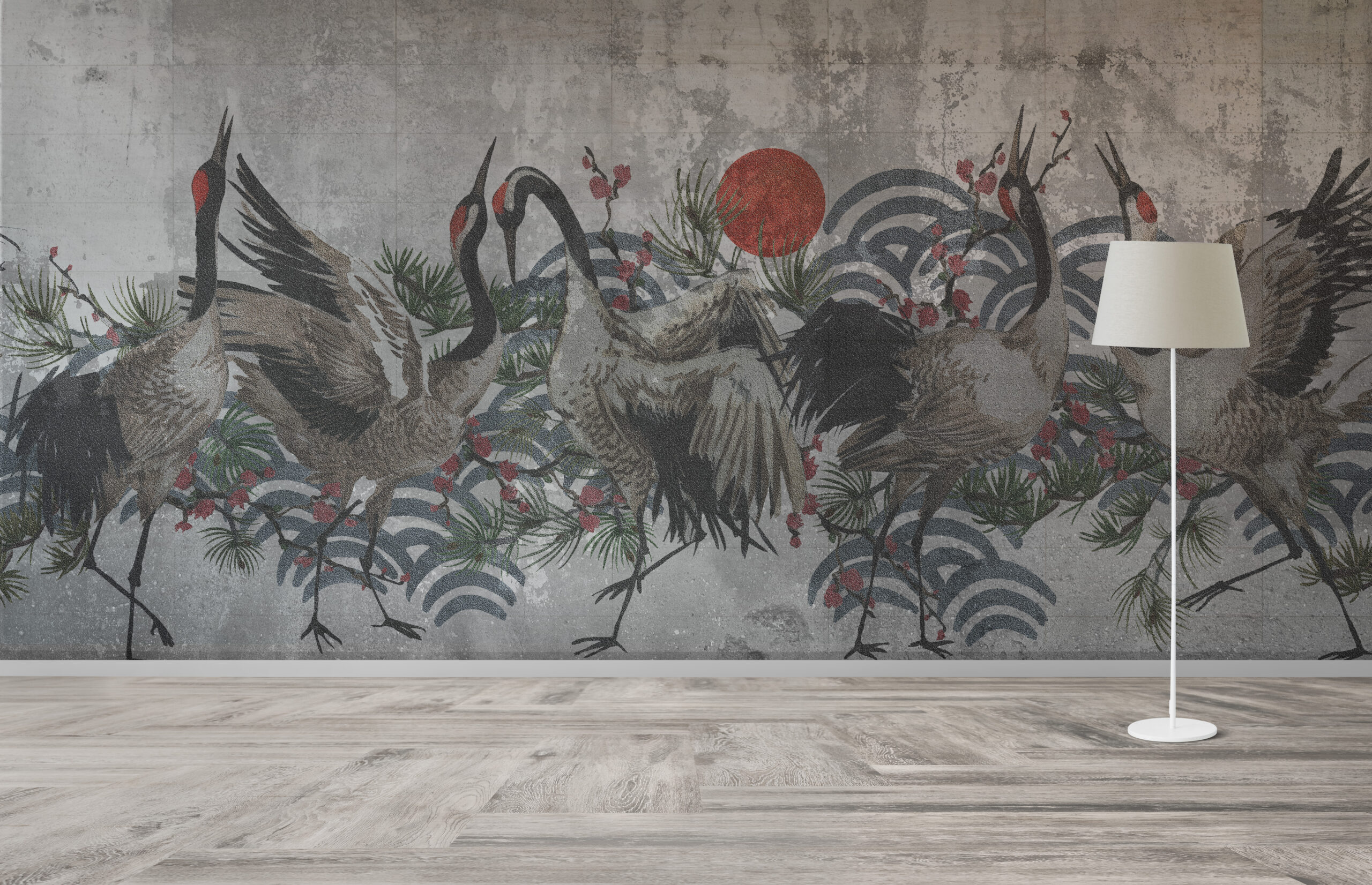 Foto murale Vinça në Perëndim të Diellit