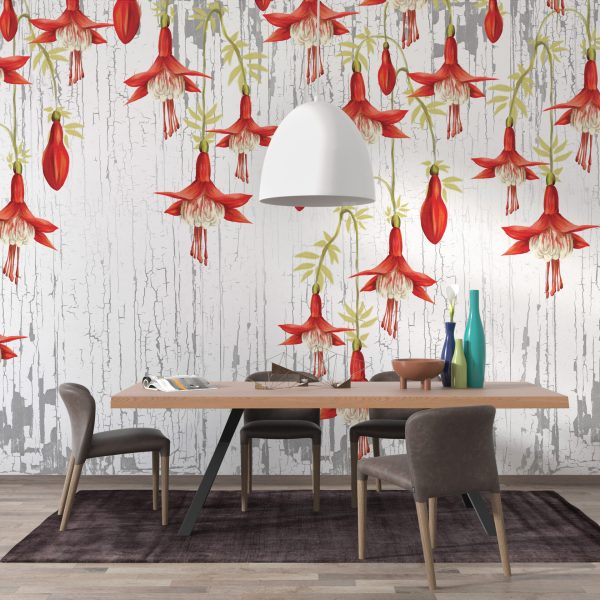 Foto murale Lule të Kuqe të Varura