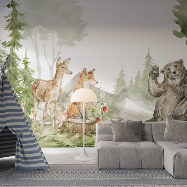 Foto murale Kafshët e pyllit