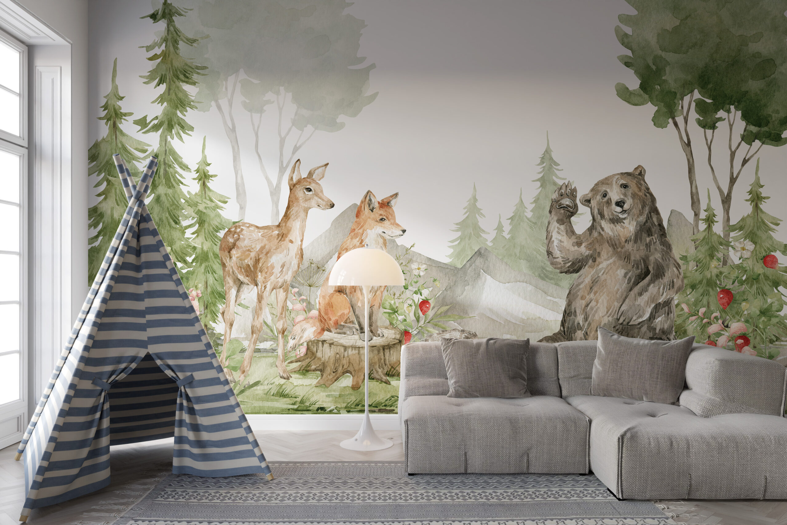 Foto murale Kafshët e pyllit