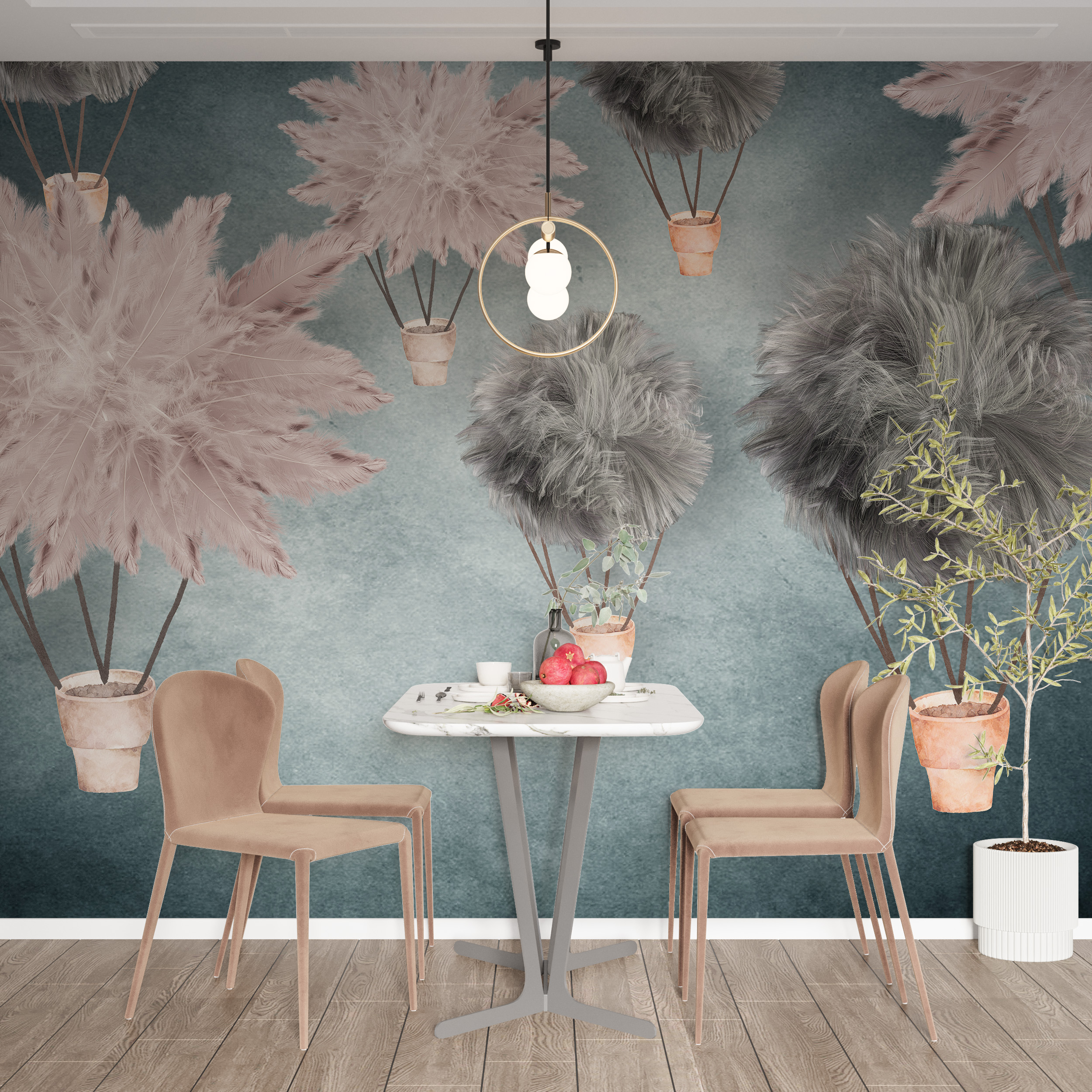 Foto murale Fluturim me balonë