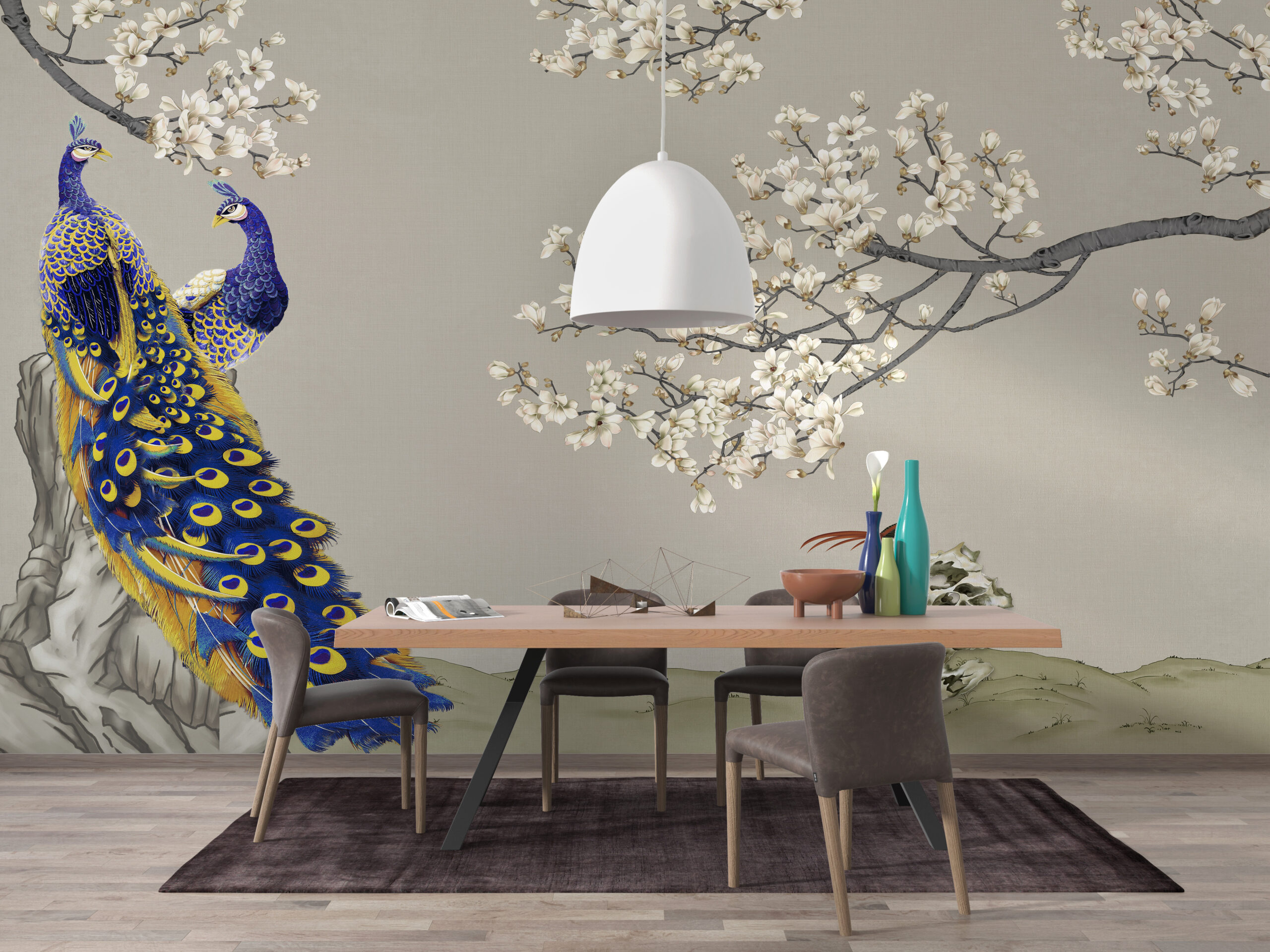 Foto murale Pallonj dhe Lule Qershie