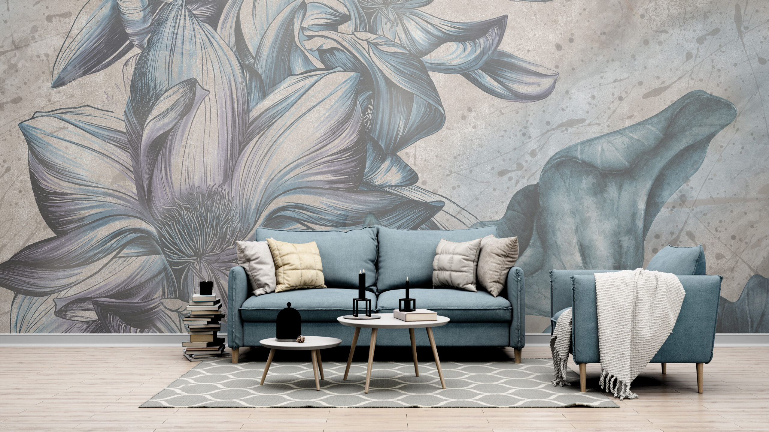 Foto murale Abstraksion me lule