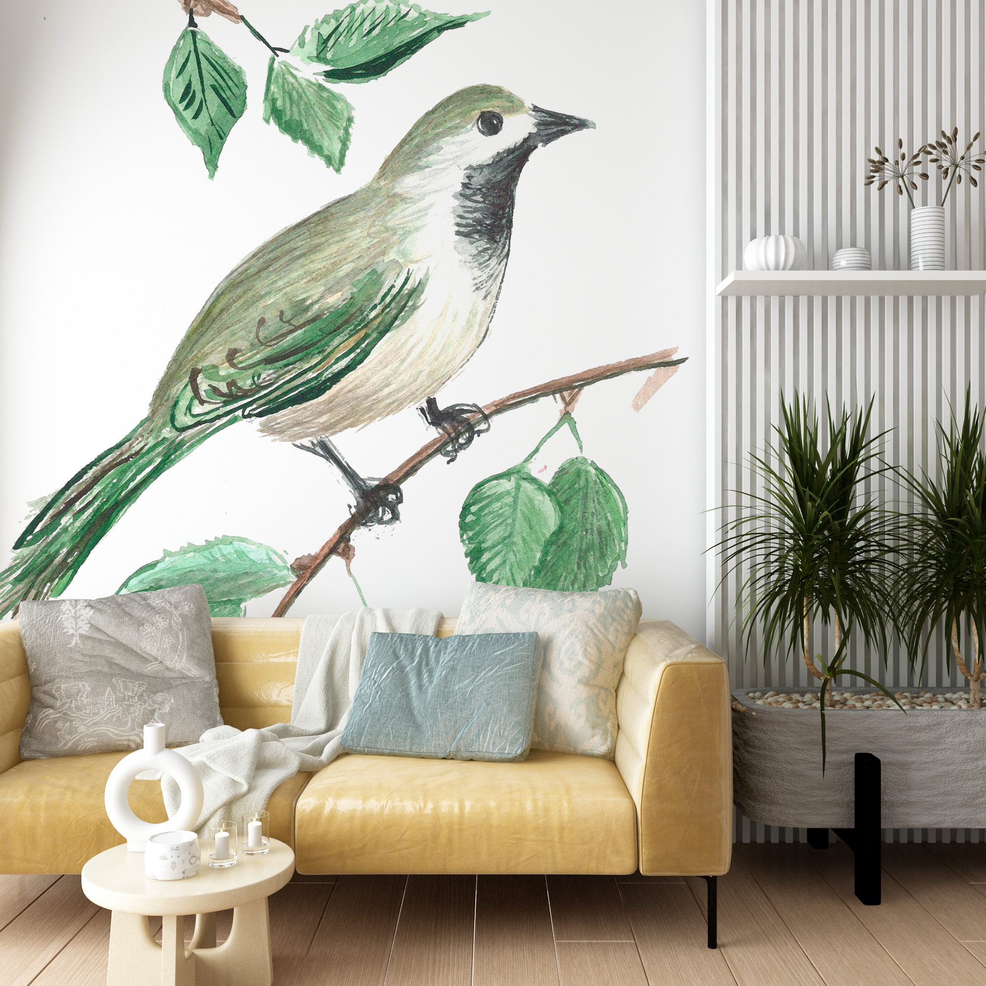 Foto murale Zog në një degë peme