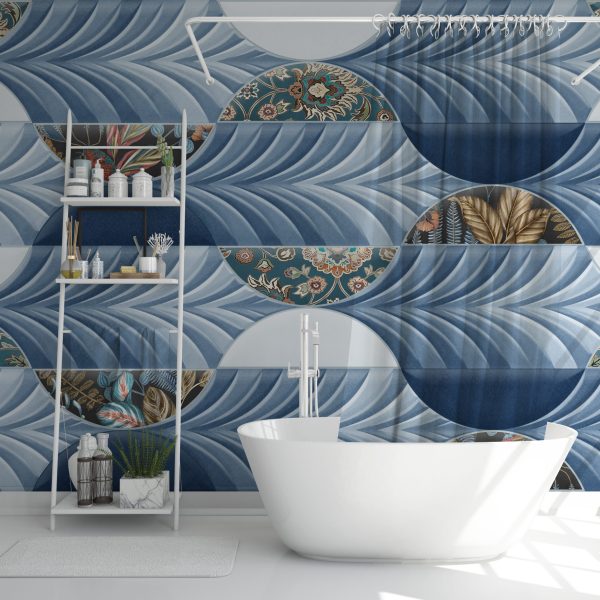 Foto murale Motiv Gjeometrik Blu