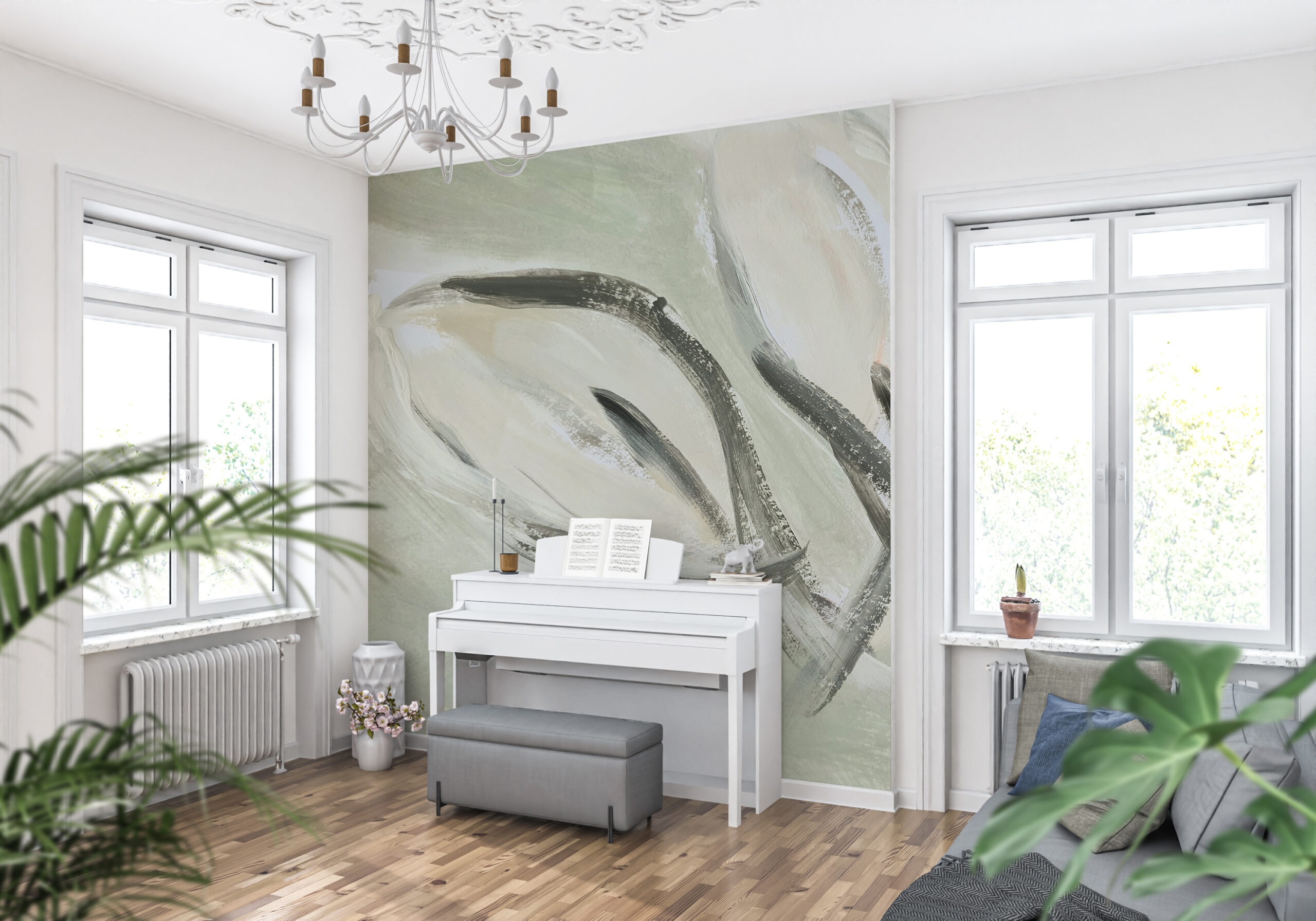 Foto murale Gjethe në kanavacë