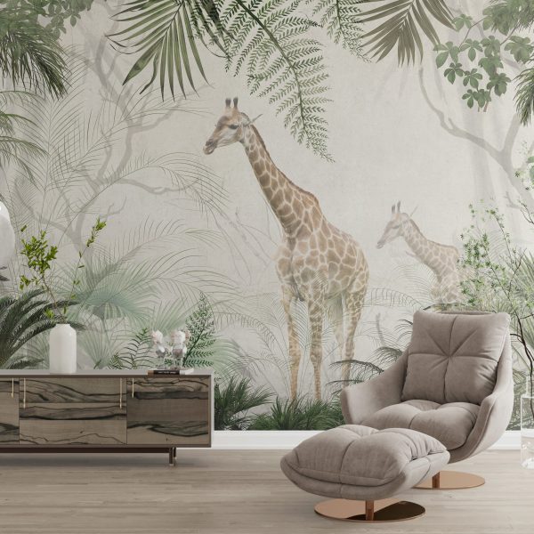 Foto murale Gjirafat në xhungël