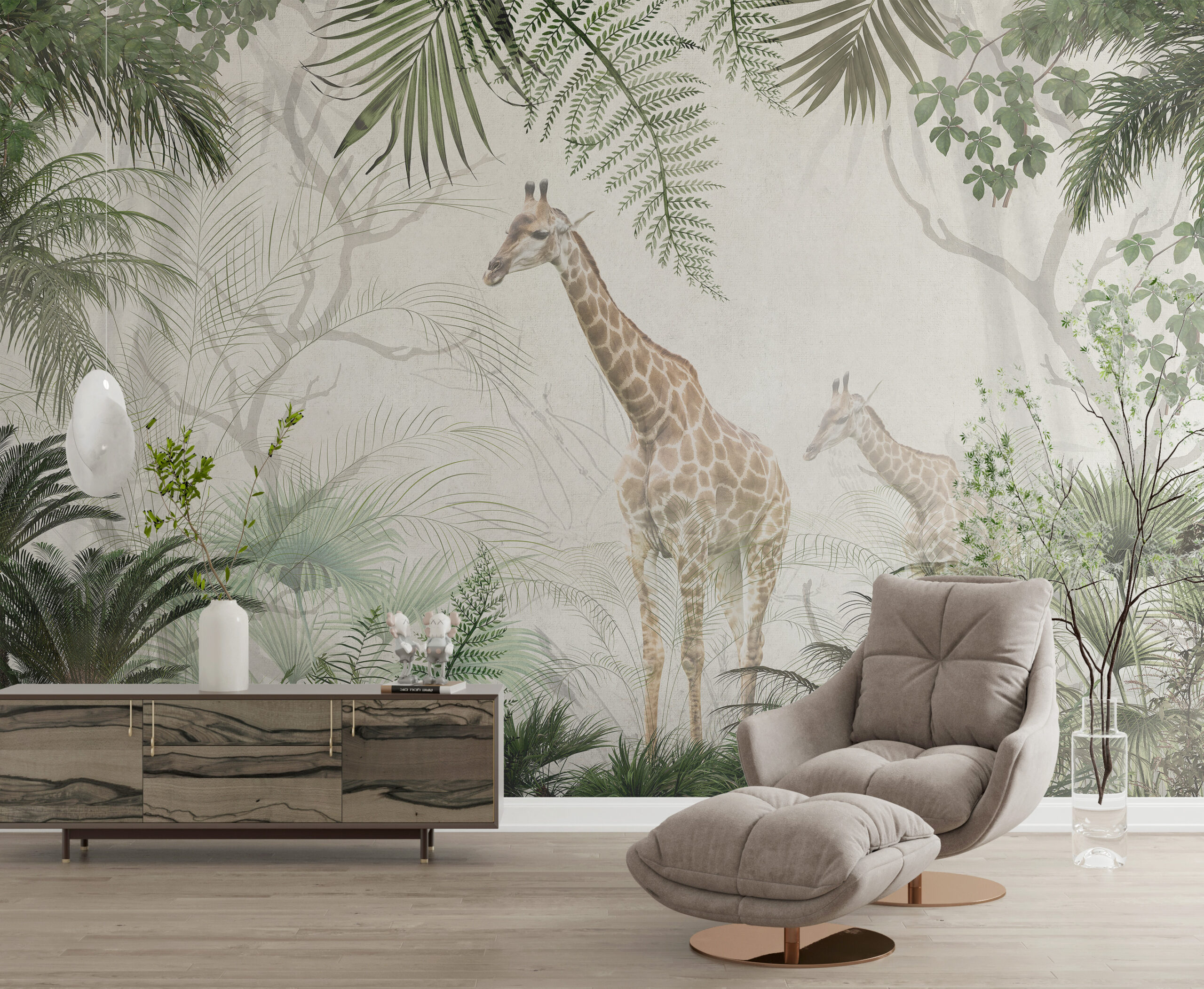 Foto murale Gjirafat në xhungël