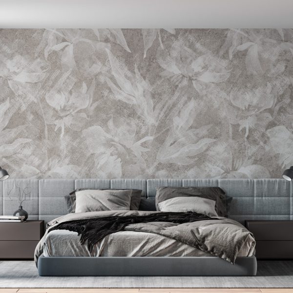 Foto murale Lule gri bezhë