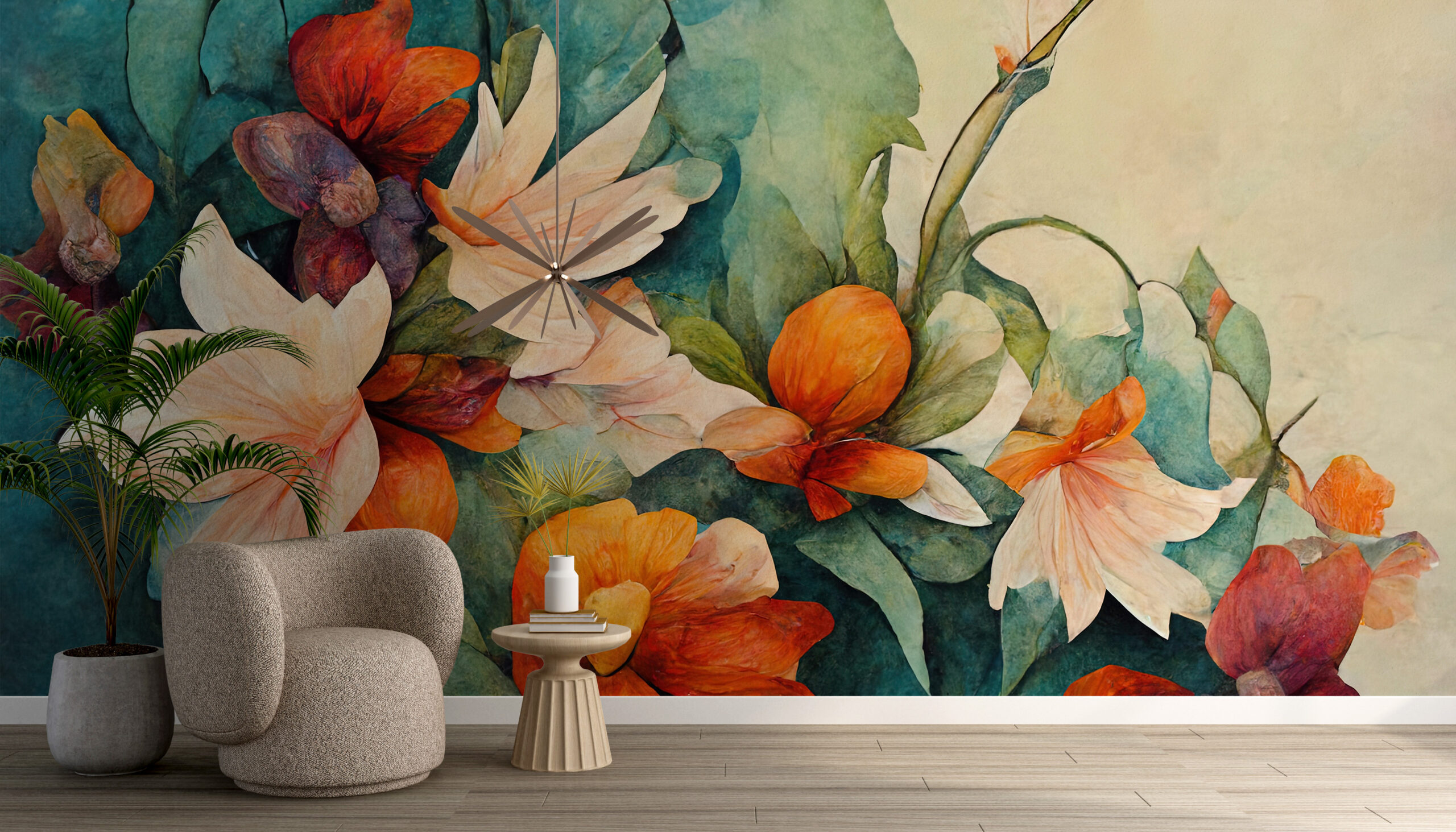 Foto murale Lule me bojëra uji