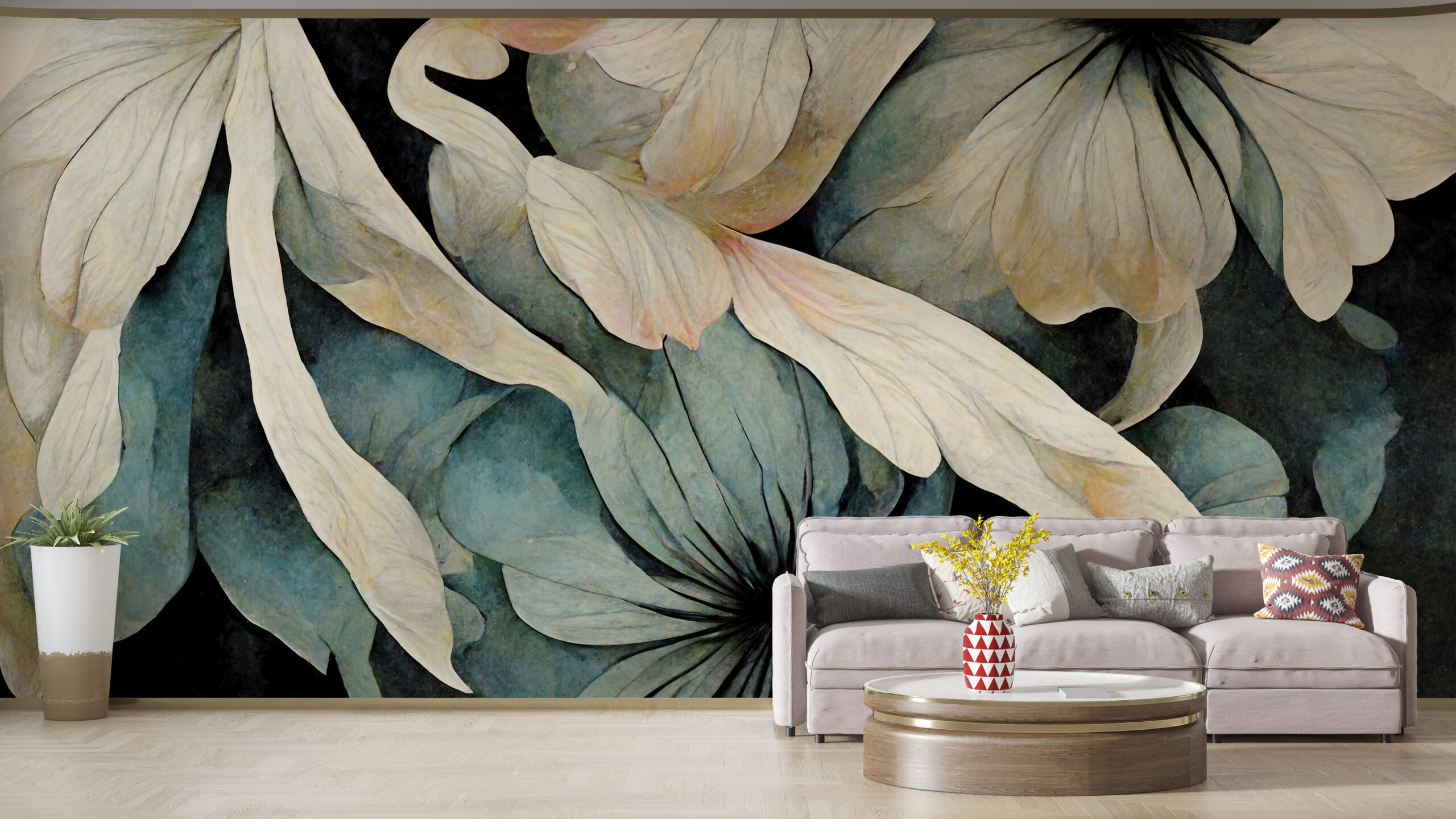 Foto murale Zambakë të bardhë