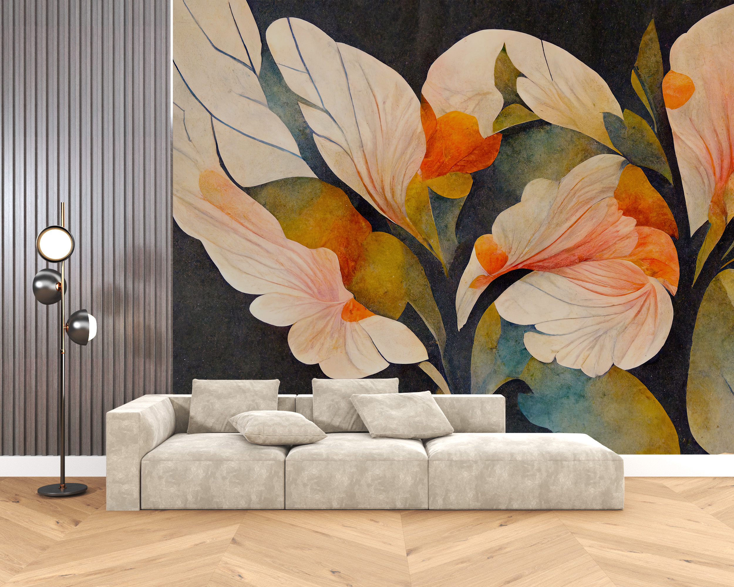 Foto murale Lule në Perëndim të Diellit