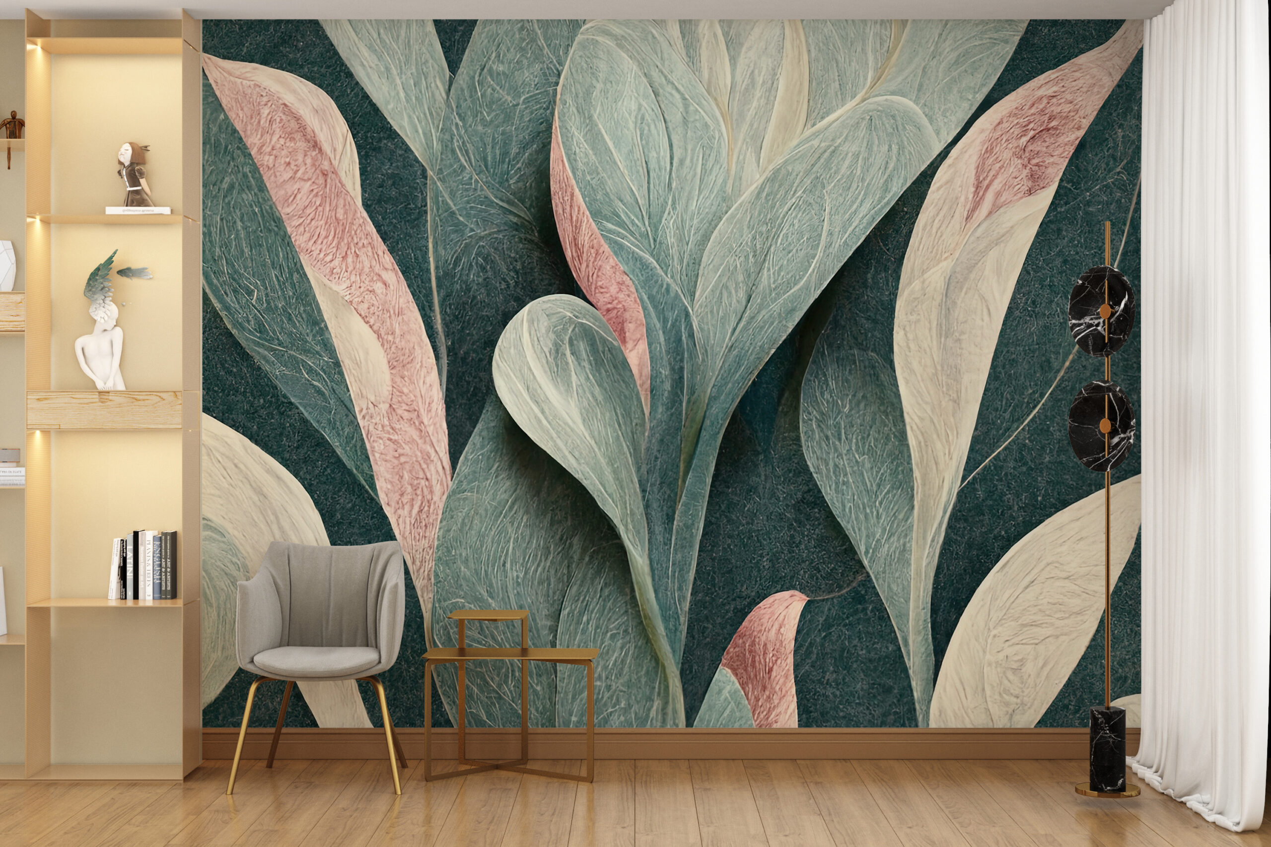 Foto murale Gjethe Abstrakte