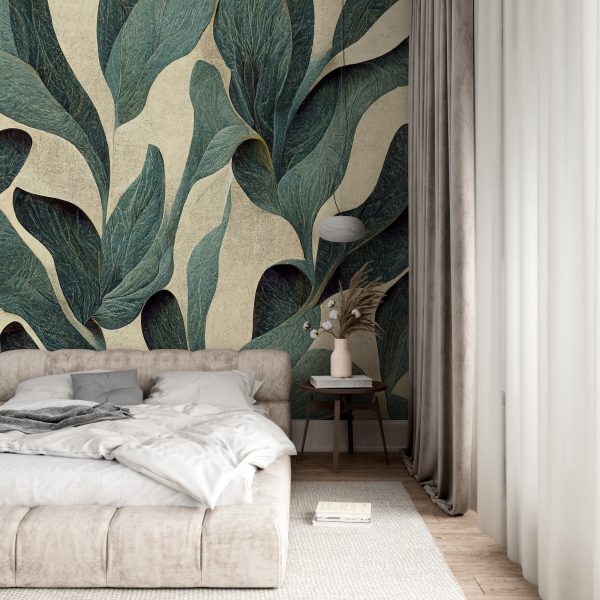 Foto murale Gjethe të gjelbra