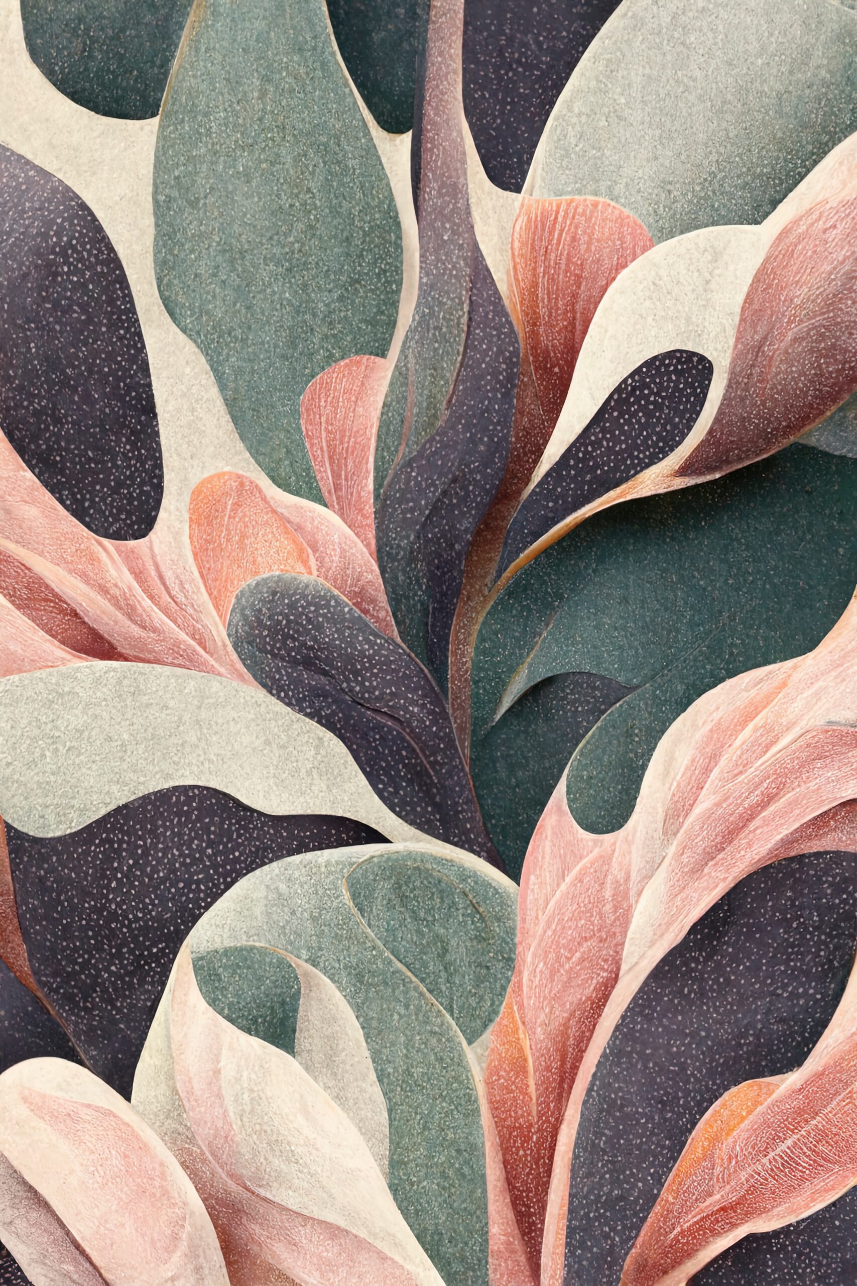 Trendy,,Abstract,Floral,Pattern,,Elegant,Pastel,Color,,Modern,Design,Wallpaper.