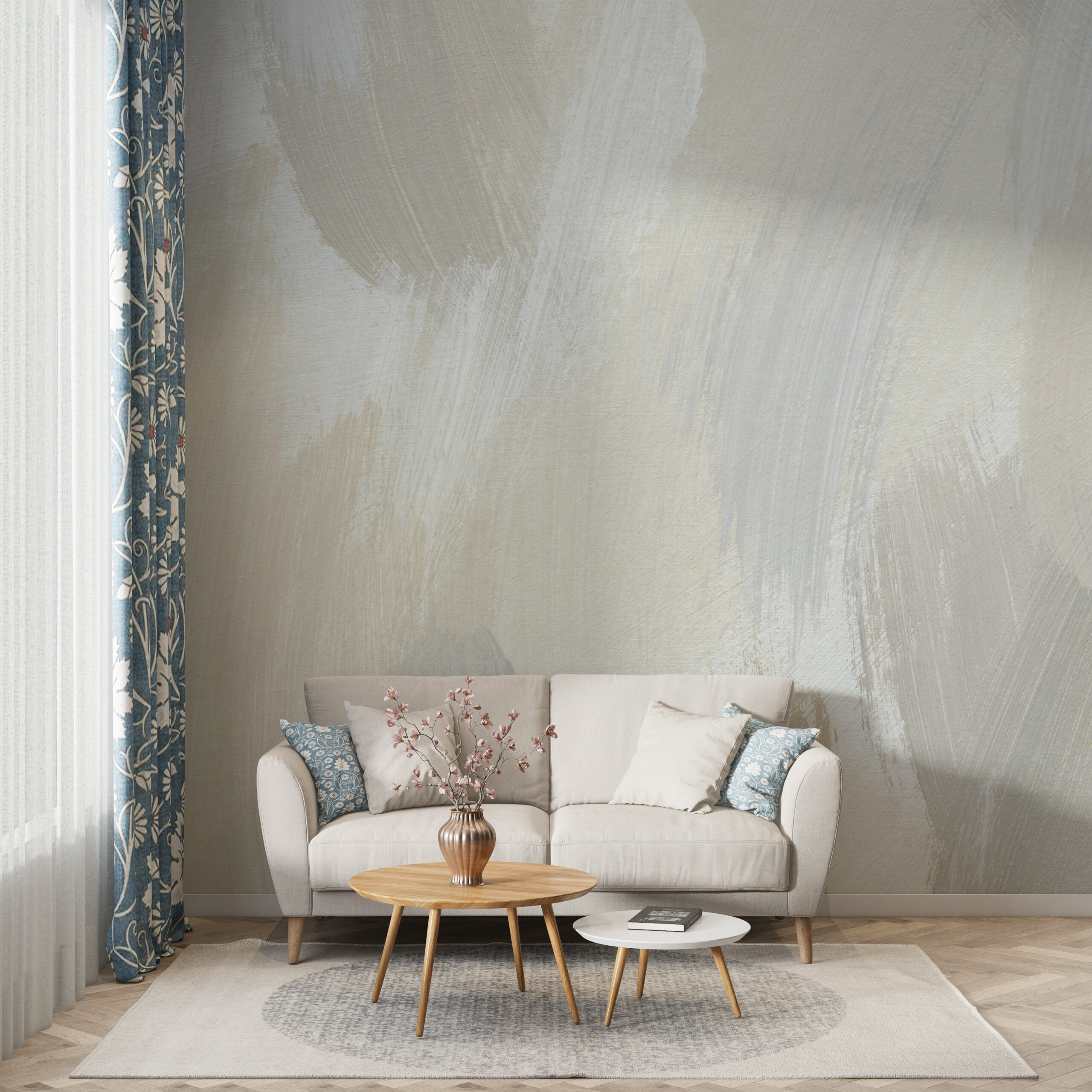 Foto murale Gri bezhë