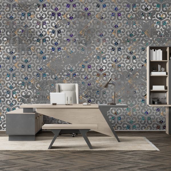 Foto murale Mandala gri