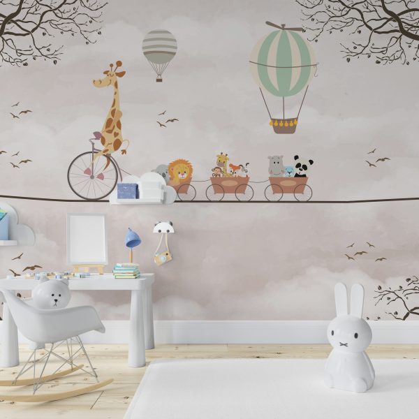 Foto murale Kopshti Zoologjik i Cirkut në ngjyrë bezhë