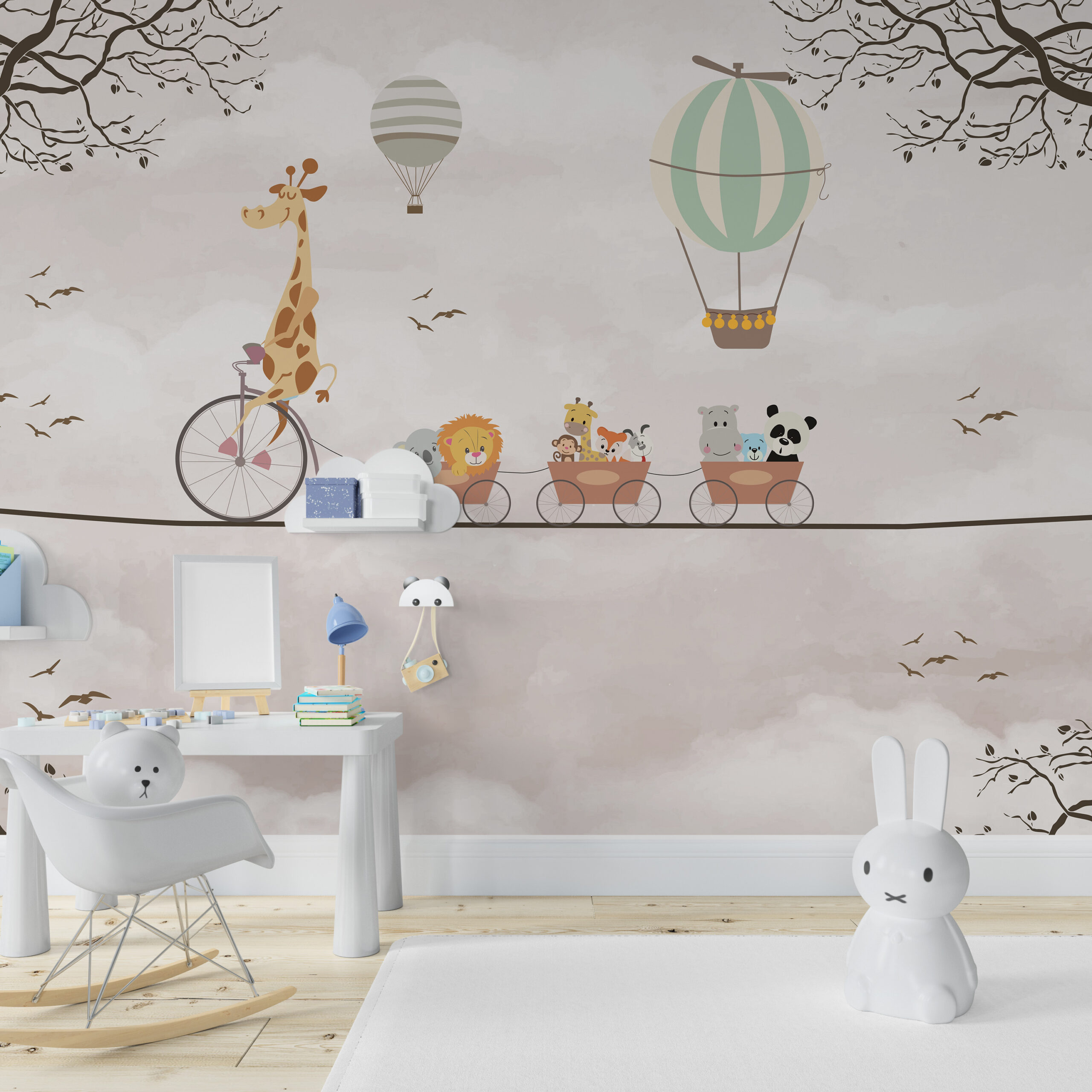 Foto murale Kopshti Zoologjik i Cirkut në ngjyrë bezhë