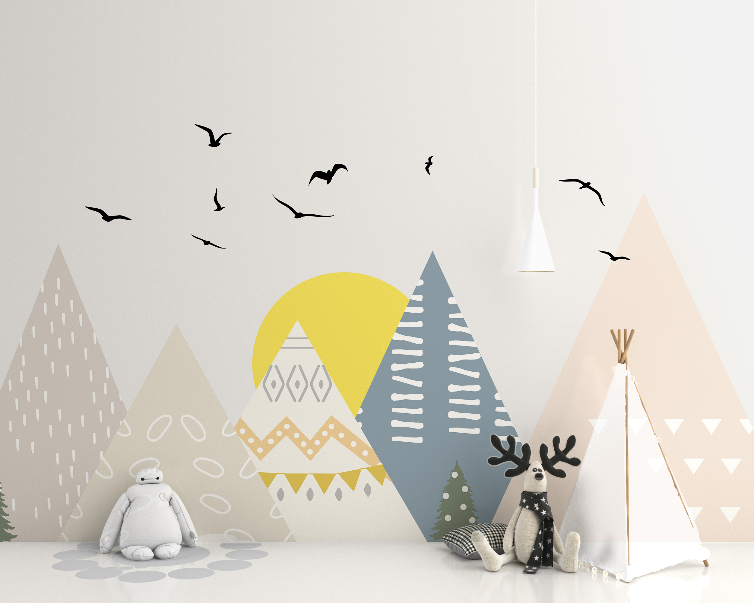 Foto murale Malet Pastel