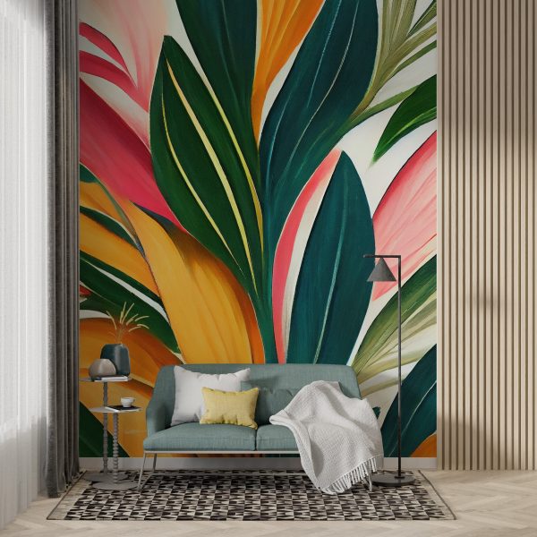 Foto murale Gjethe shumëngjyrëshe