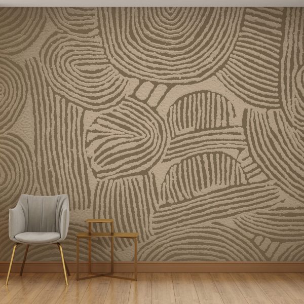 Foto murale Modele në ngjyrë kafe dhe bezhë