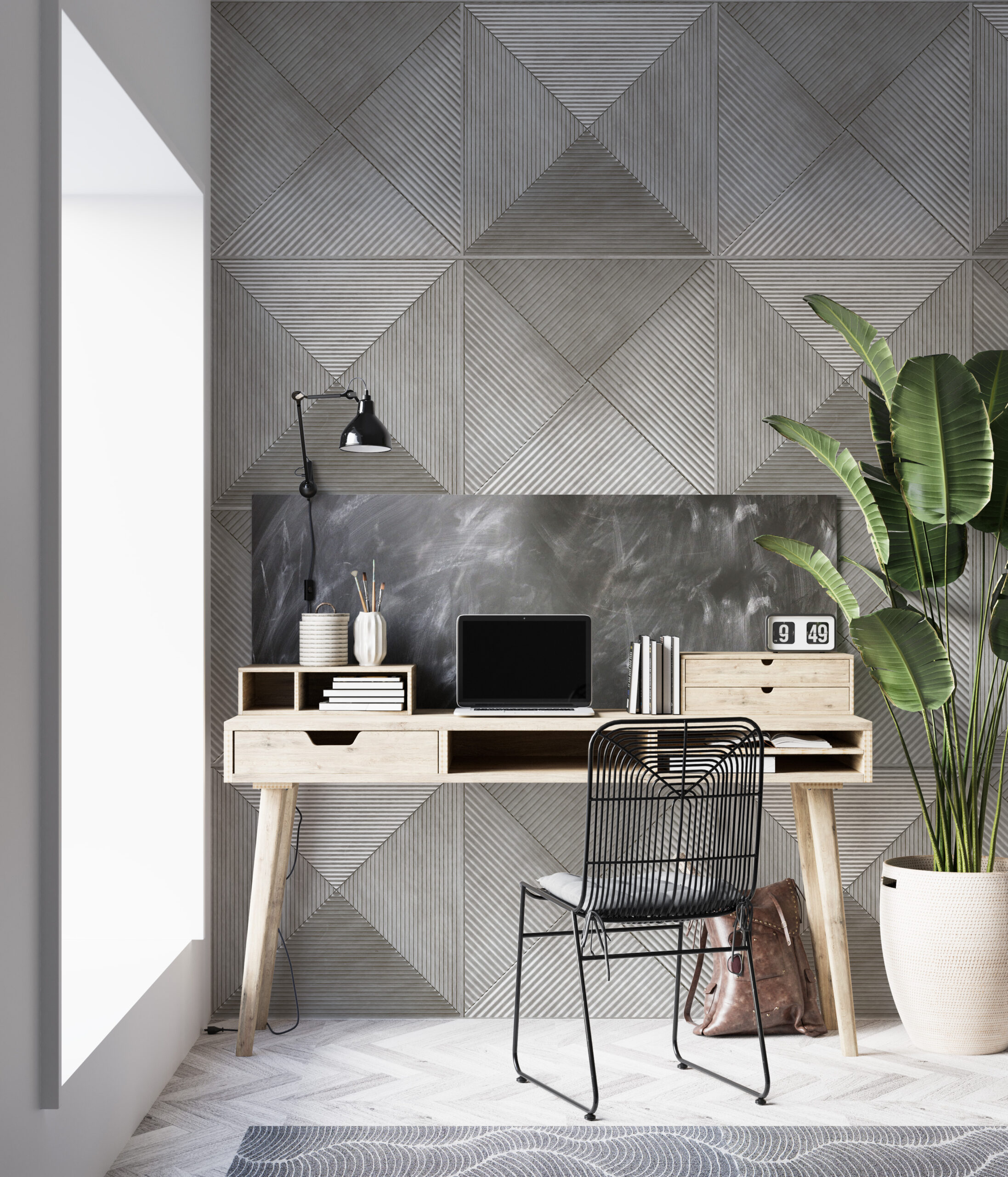 Foto murale Gjeometria gri