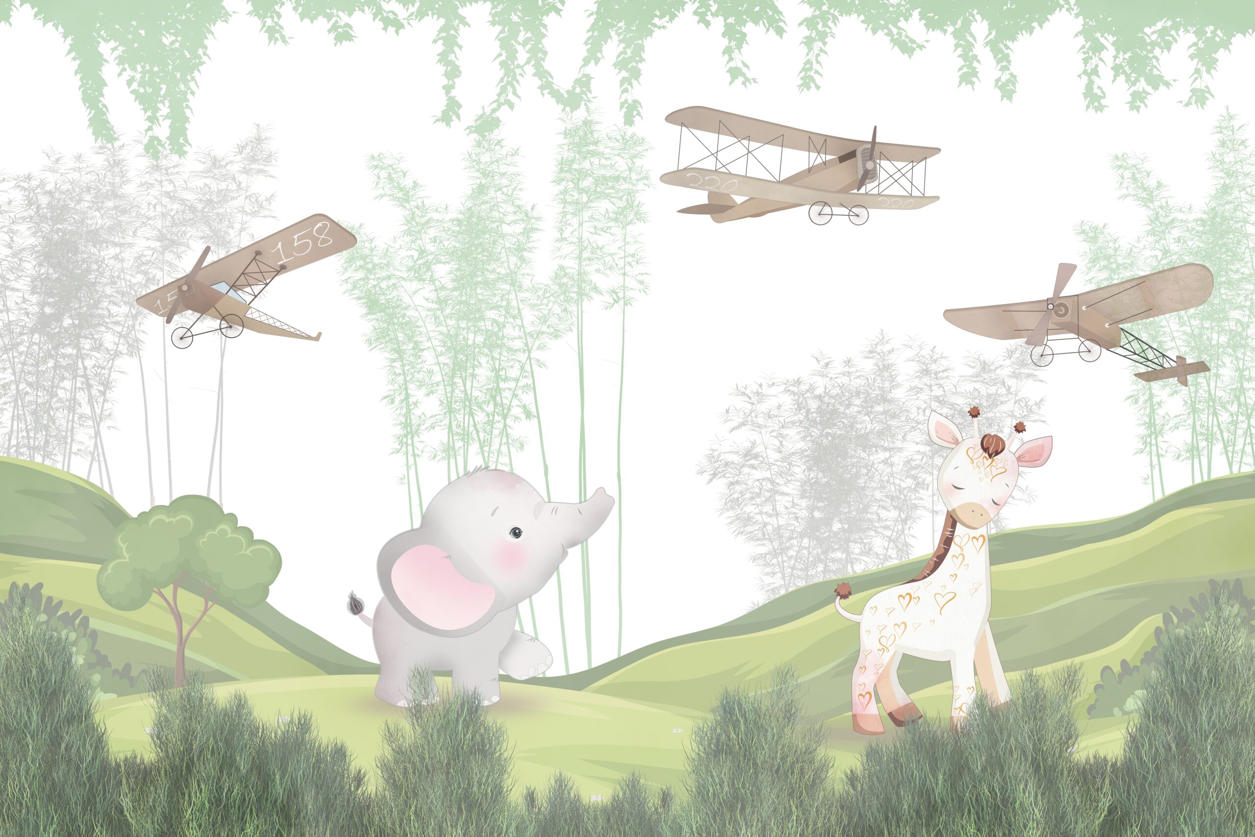 Cute,Animals,Wallpaper,For,Kids,Rooms