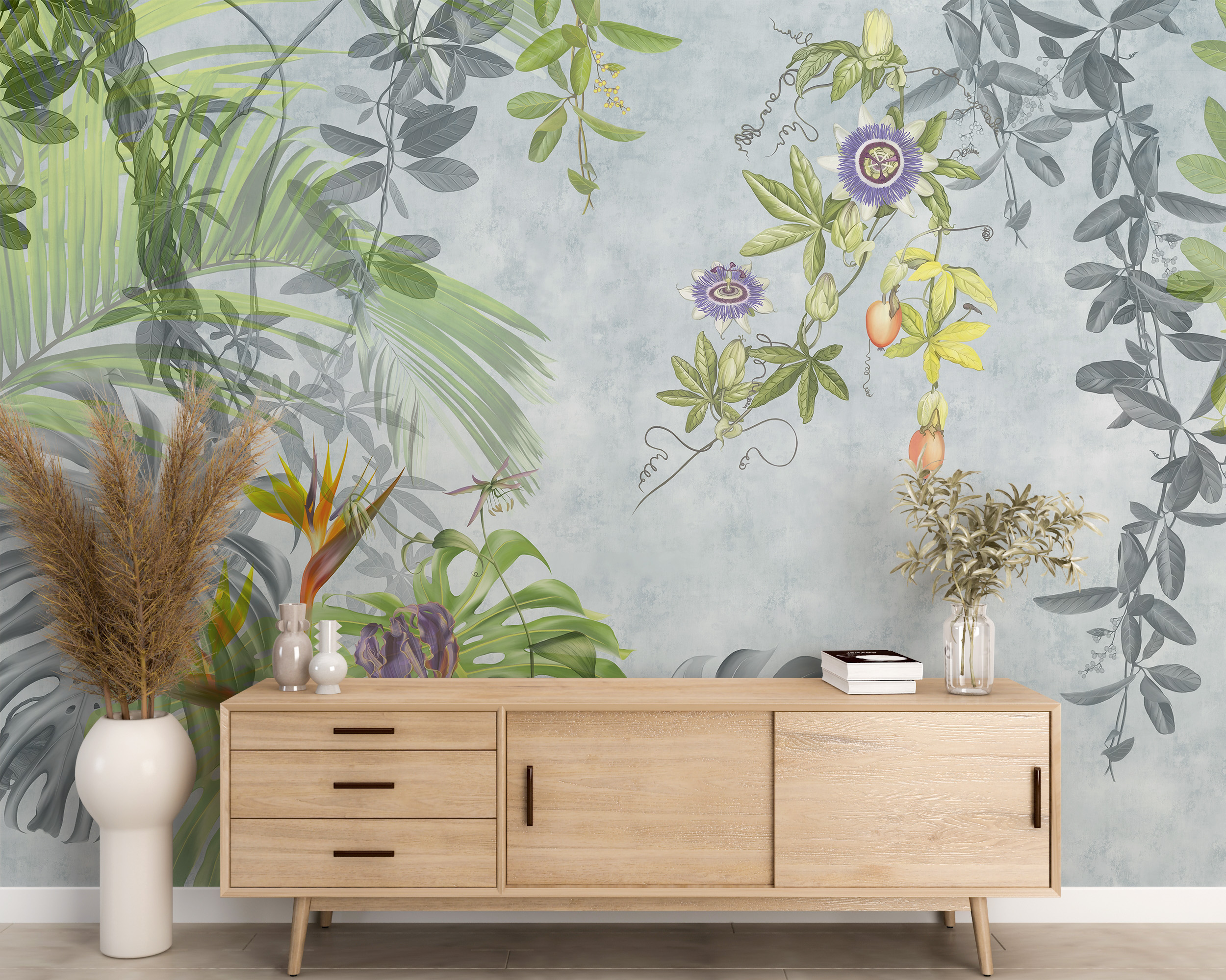 Foto murale Gjethe dhe Lule