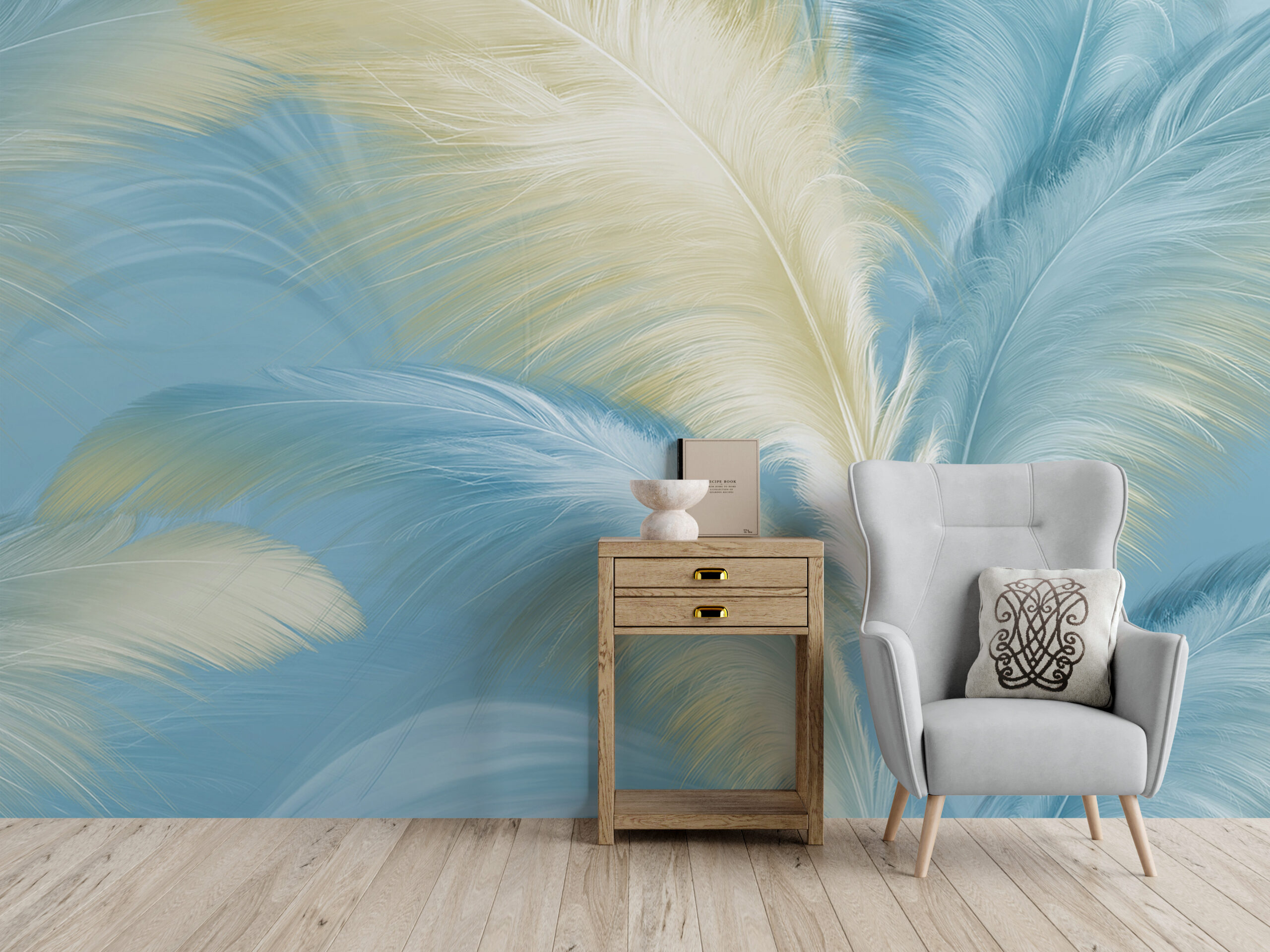 Foto murale Pupla të arta blu