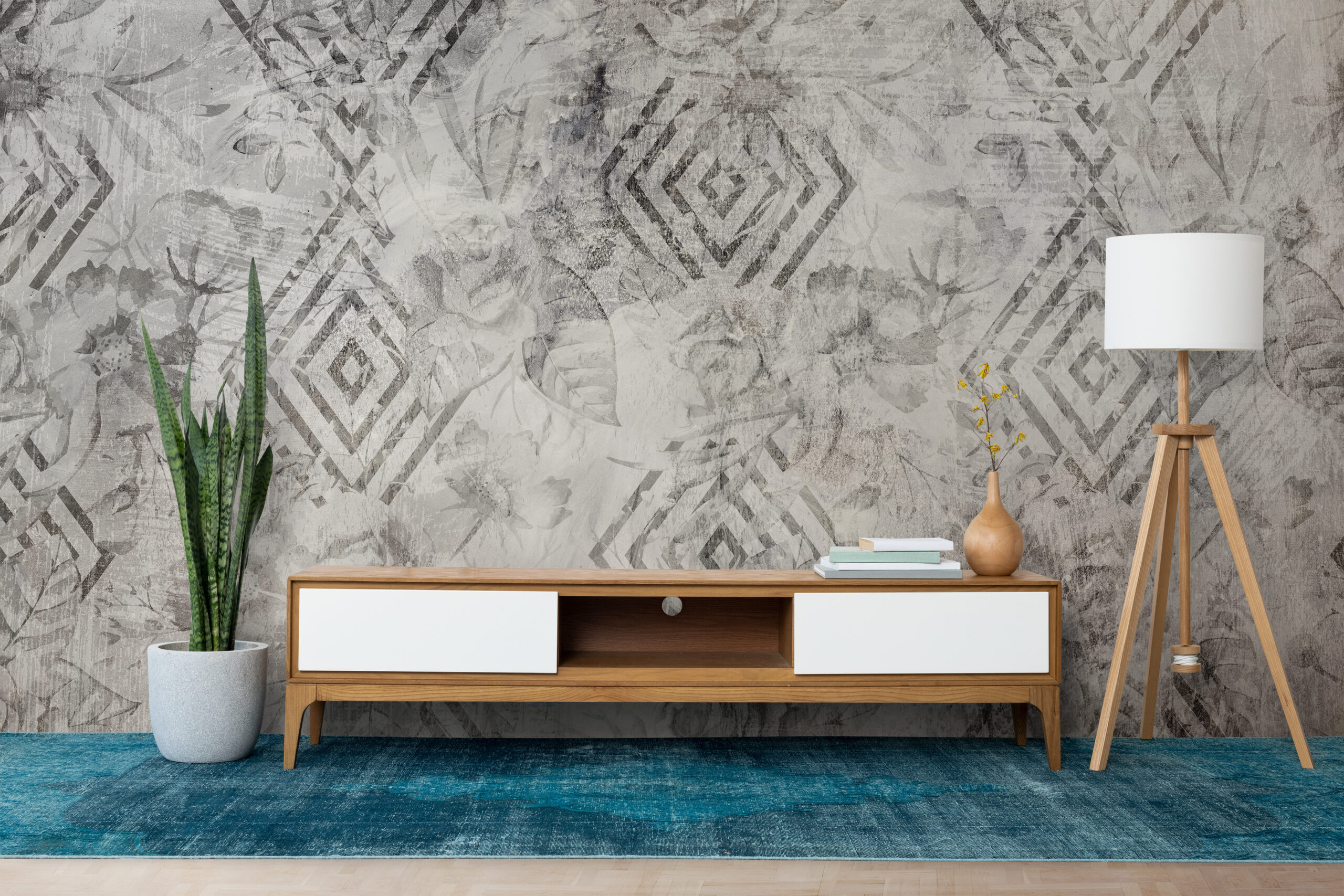 Foto murale Gjeometria dhe Lulet