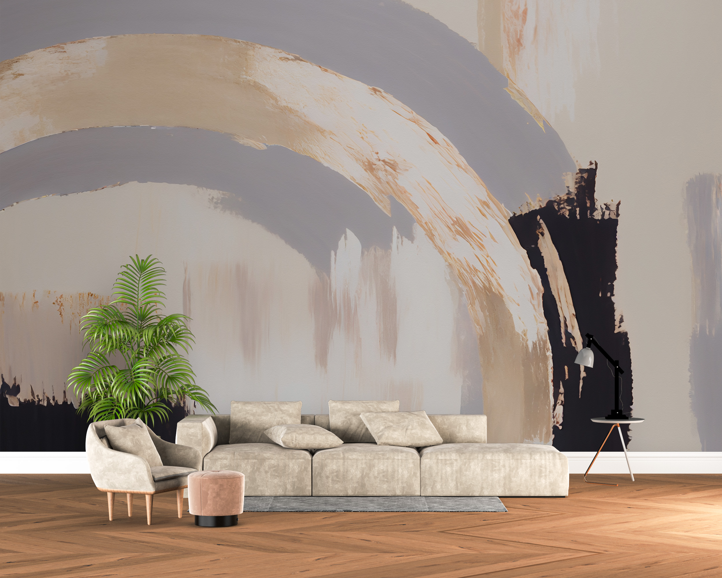 Foto murale Abstraksion i pikturuar