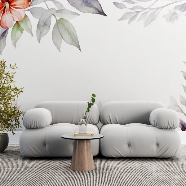 Foto murale Lule me një theks portokalli