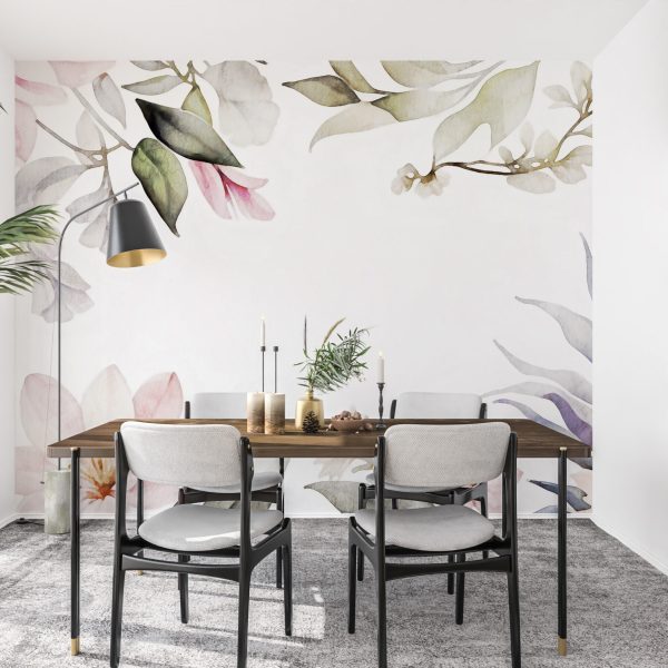 Foto murale Lule me një theks rozë