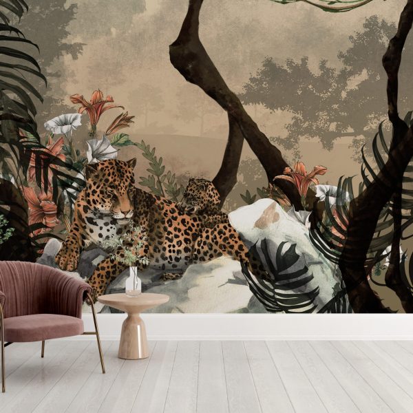 Foto murale Gepardi në xhungël