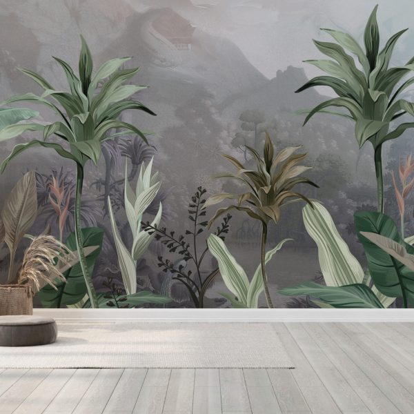 Foto murale Bezhë tropikale