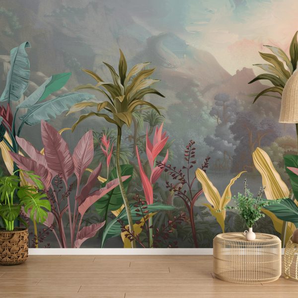 Foto murale Rozë Tropikale