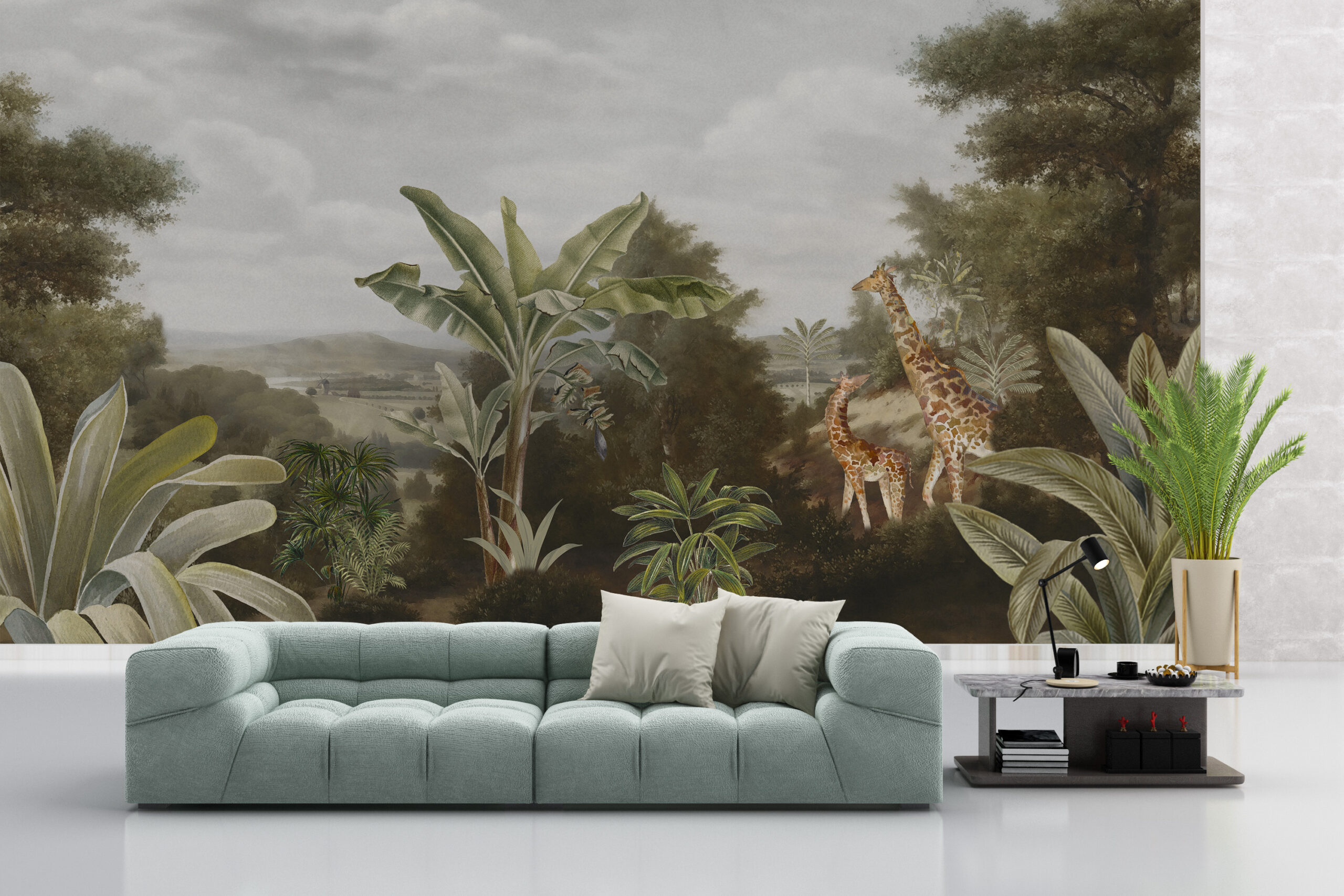 Foto murale Safari me gjirafë