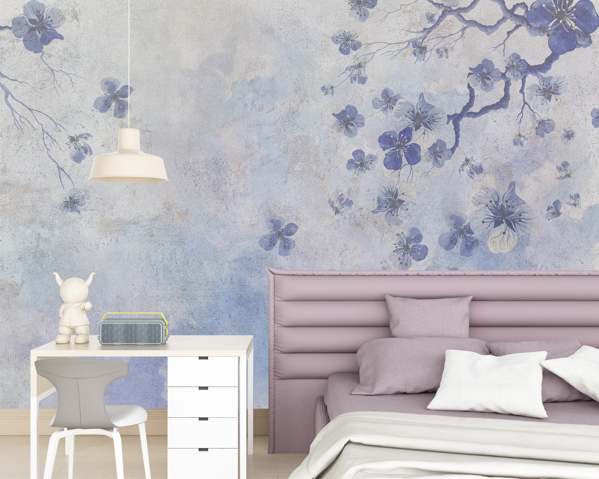 Foto murale Lule të purpurta në kanavacë