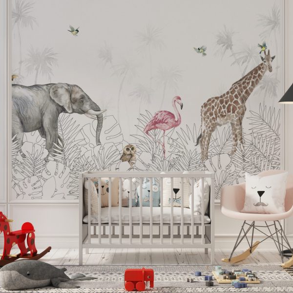 Foto murale Xhungël e Bardhë