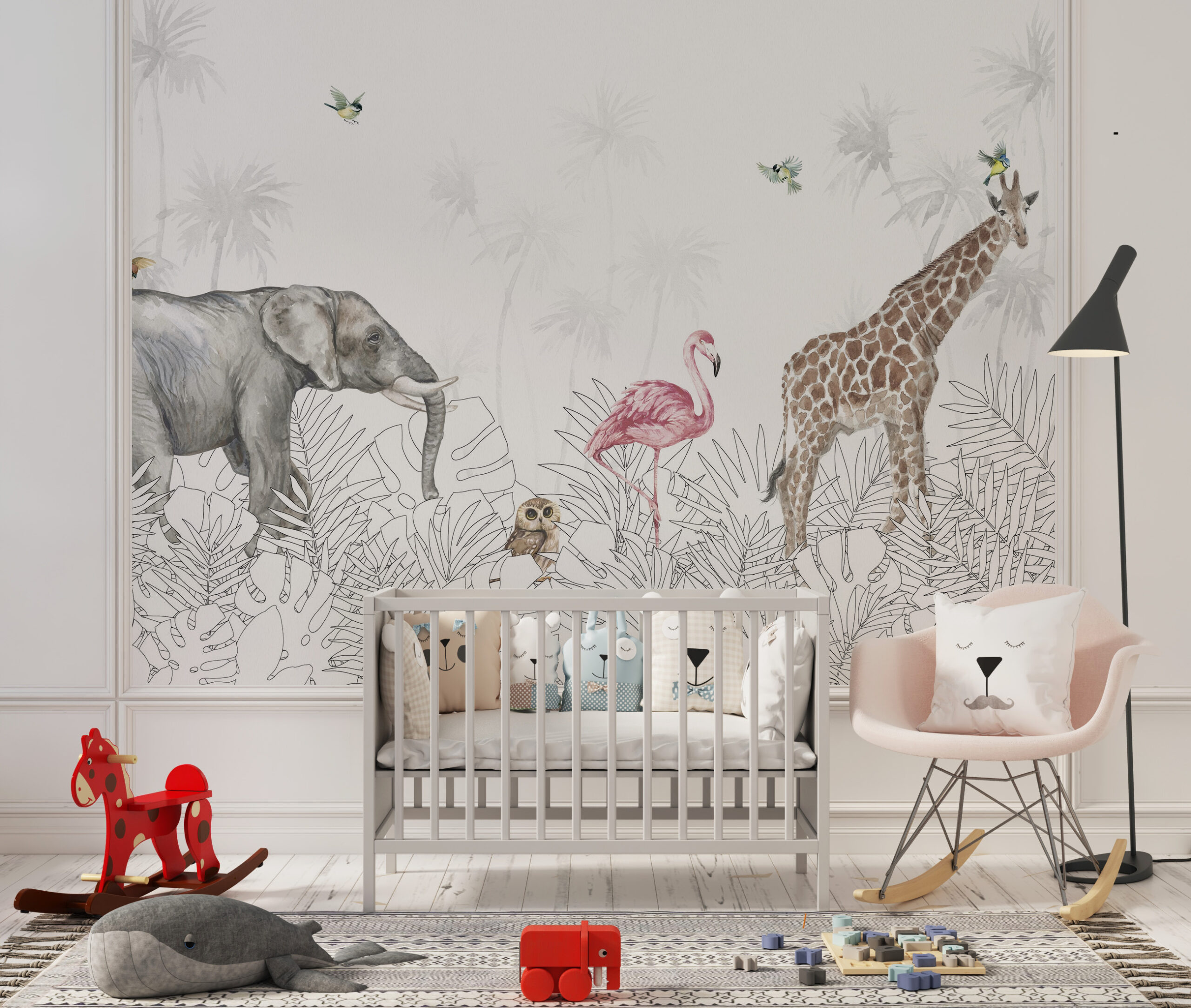 Foto murale Xhungël e Bardhë