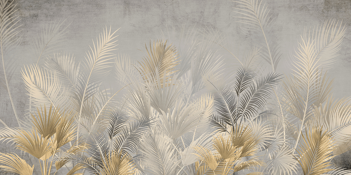Tropical,Trees,And,Leaves,-,3d,Wallpaper,-,Wallpaper,Mural-