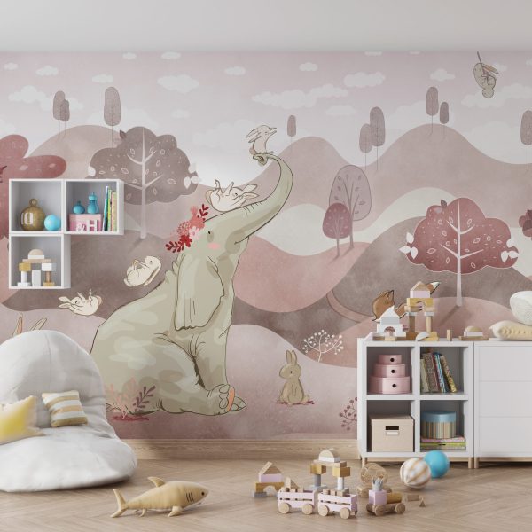 Foto murale Elefant Rozë