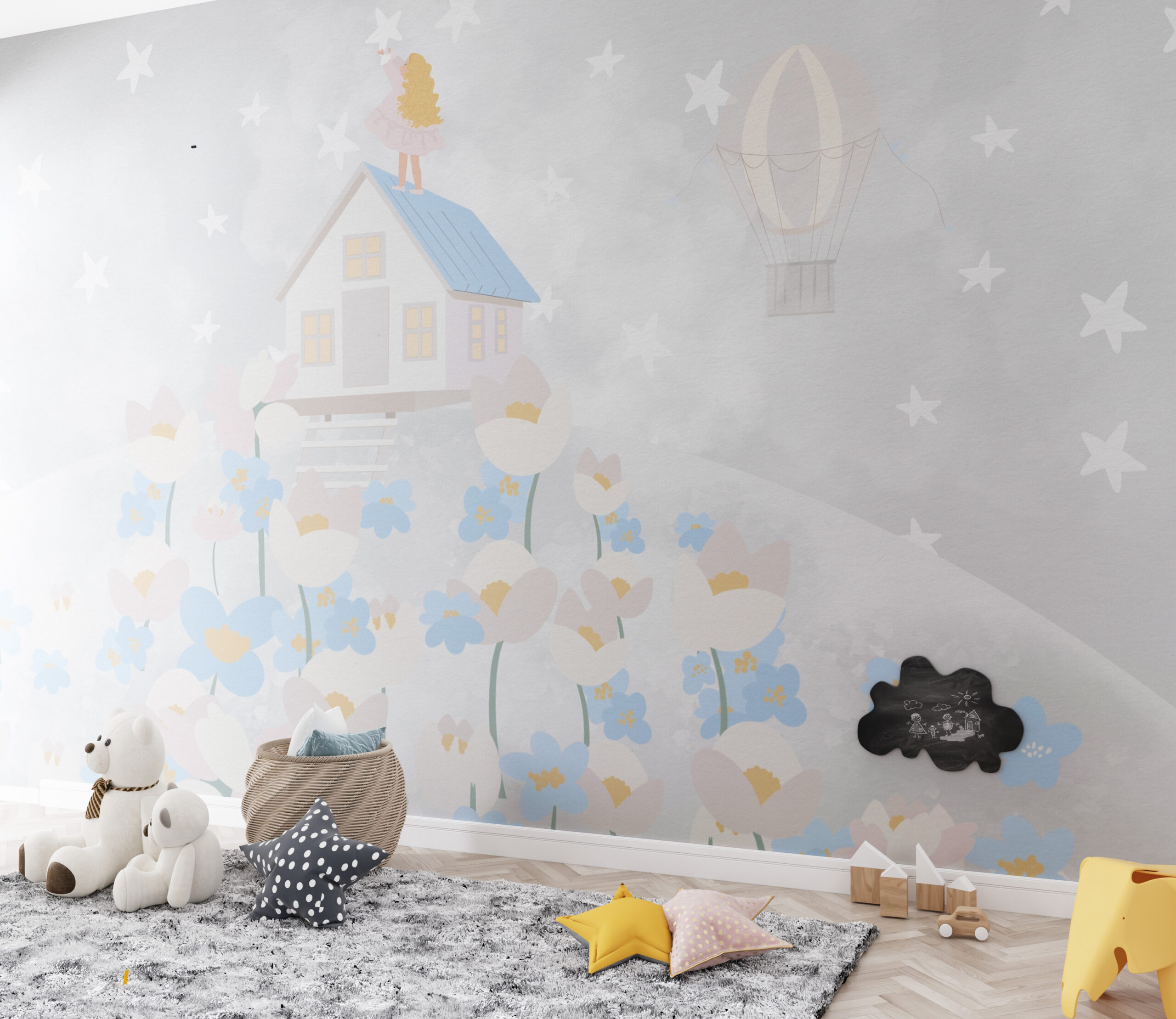 Foto murale Shtëpia në Planet