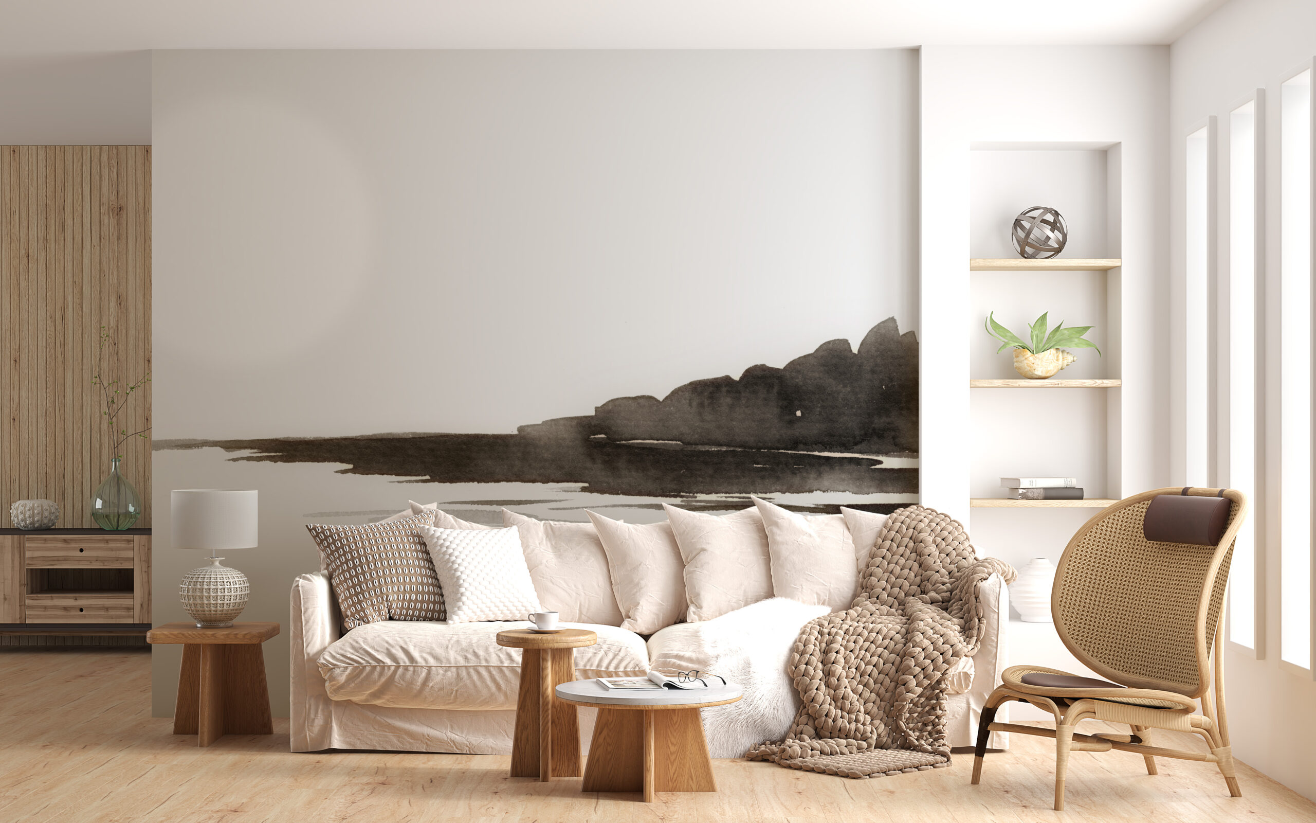 Foto murale Dielli mbi liqen