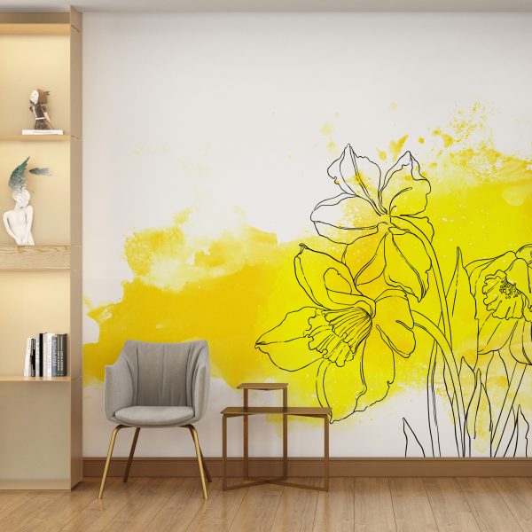 Foto murale Lule në të verdhë